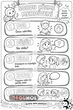 İletişim var sorun yok - sorun çözme merdiveni