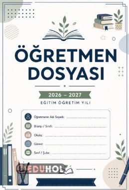 Öğretmen dosyası kapakları