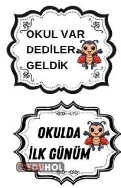 uğur böcekli el pankart