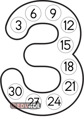 Yatay 2 A4 boyunda poster 3 Ritmik sayma