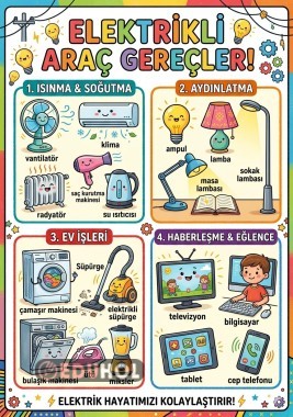 3.Sinif Elektrikli Araç Gereçler Afis