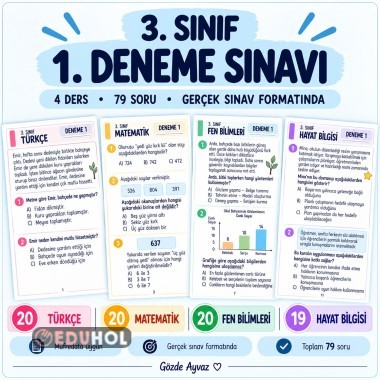 3.Sınıf 1.Deneme