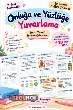 3.Sınıf Onluk ve Yüzlüğe Yuvarlama Problem