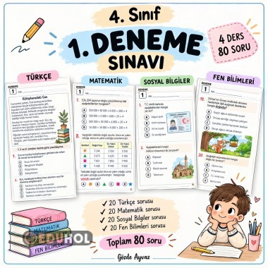 4.Sınıf 1.Deneme