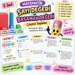 3.sınıf basamak ve sayı değeri çalışmaları