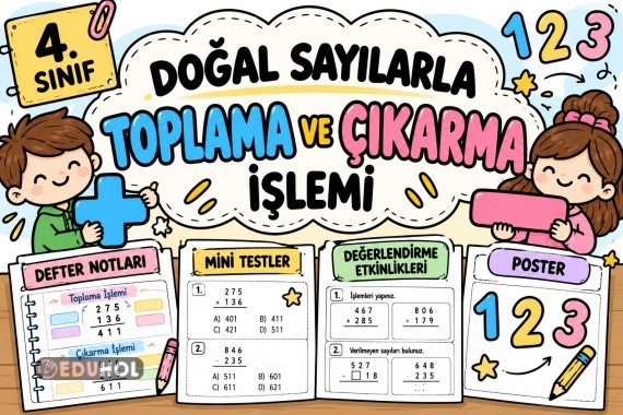5. HAFTA MATEMATİK DEFTER NOTU-POSTER-MİNİ TEST-DEĞERLENDİRME ETKİNLİKLERİ