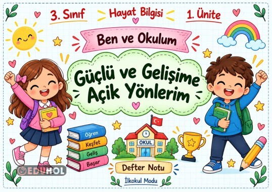 DEFTER NOTU GÜÇLÜ VE GELİŞİME AÇIK YÖNLERİM