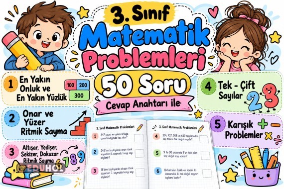 MATEMATİK PROBLEMLERİ PART 2 - CEVAP ANAHTARI İLE BİRLİKTE