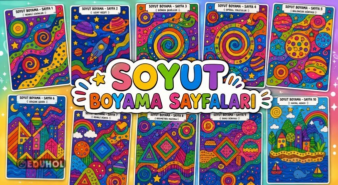 SOYUT BOYAMA SAYFALARI RENKLİ VE RENKSİZ