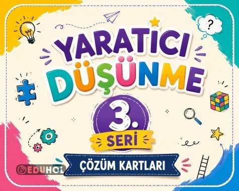 YARATICI DÜŞÜNME KARTLARI-3. SERİ ÇÖZÜM KARTLARI