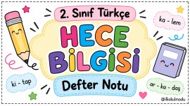 2. HAFTA HECE BİLGİSİ DEFTER NOTU