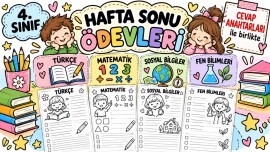 5. HAFTA TÜM DERSLER HAFTA SONU ÖDEVLERİ CEVAP ANAHTARLARI İLE BİRLİKTE