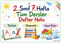 7. HAFTA TÜM DERSLER DEFTER NOTU