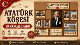 ATATÜRK KÖŞESİ SINIF PANOSU 10 PARÇA