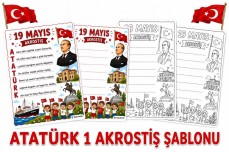 ATATÜRK 1 AKROSTİŞ ŞABLONU