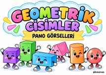 GEOMETRİK CİSİMLER PANO GÖRSELLERİ