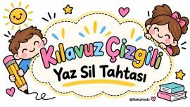 KILAVUZ ÇİZGİLİ YAZ SİL TAHTASI