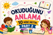 OKUMA ANLAMA MİNİ METİNLER-PART 2 (10 ADET)