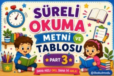 SÜRELİ OKUMA METNİ- PART 3 (5 ADET)