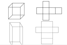 Geometrik cisimler kes yapıştır defter etkinliği