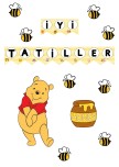 Winnie The Pooh Temalı Karne Panosu
