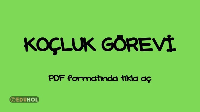 KOÇLUK GÖREVİ, görev kartları, öğretmen rehberi, sözleşme,