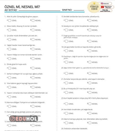 ÖZNEL Mİ, NESNEL Mİ?