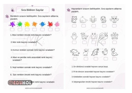 Sıra Bildiren Sayılar
