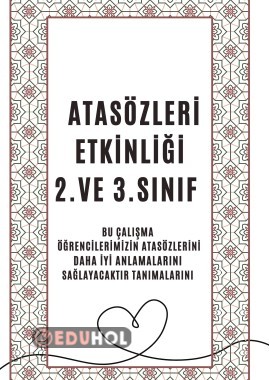 ATASÖZLERİNİ TANIYALIM