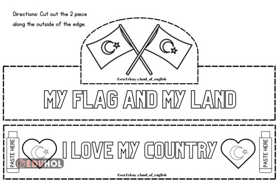 Bayrak sevgisi Turkish flag headband