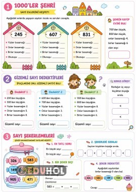 1000den küçük sayılarla etkinlik sayfası