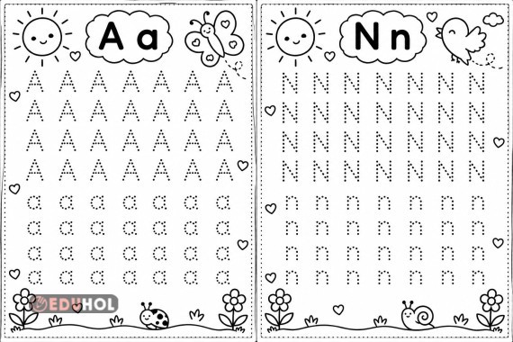 A ve n sesleri nokta birleştirme