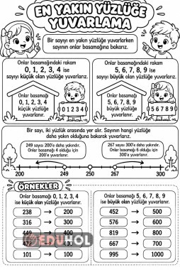 En yakın yüzlüğe yuvarlama