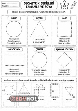 Geometrik Şekiller Nokta Tamamlama
