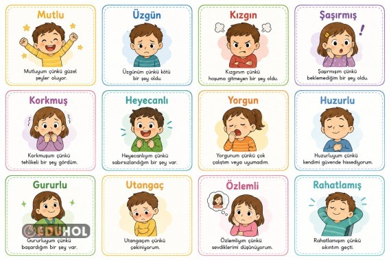 HAYAT BİLGİSİ/ Duygu ve Durum KartlarI