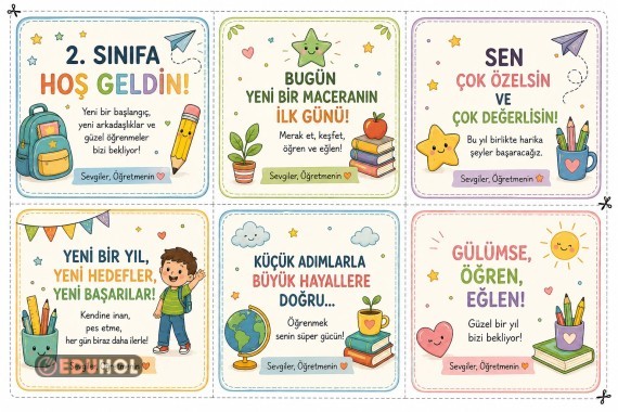 İlk gün için hediyelik kartlar