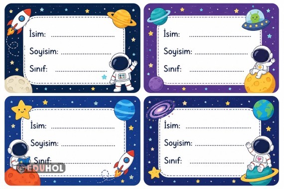 İsim Soyisim Yakalık Kartlar