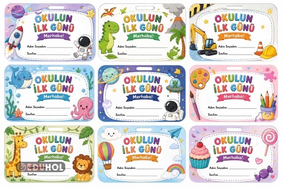 Okulun ilk günü ,öğrenci tanıma kartı