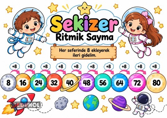SEKİZER RİTMİK SAYMA