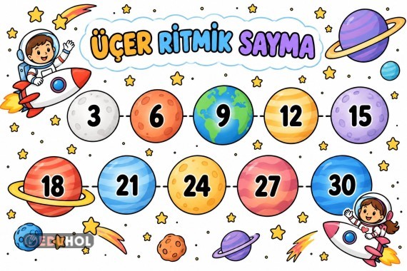 ÜÇER RİTMİK SAYMA