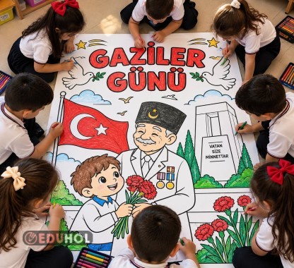 GAZİLER GÜNÜ DEV BOYAMA AFİŞİ