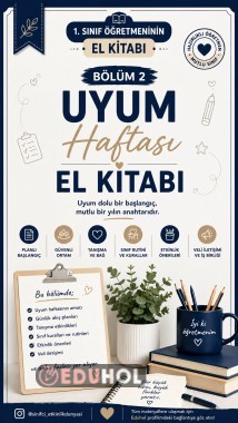 1.sınıf öğretmenleri El Kitabı Bölüm2 Uyum Haftası
