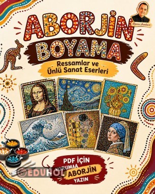10 ABORJİN BOYAMA SERİSİ (ÜNLÜ RESSAM VE TABLOLAR)