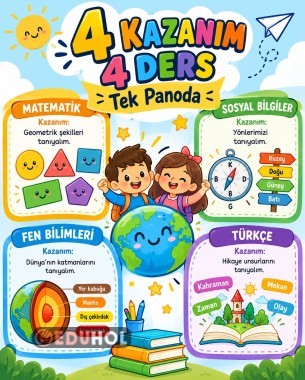 4 KAZANIM 4 PANO SERİ - 1