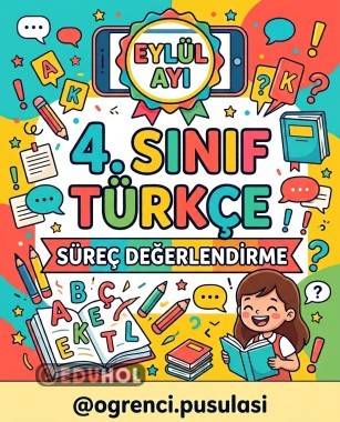 4.SINIF EYLÜL AYI TÜRKÇE SÜREÇ DEĞERLENDİRME SINAVI