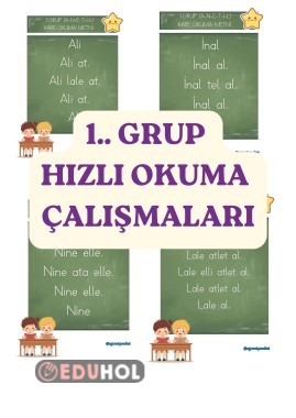A-N-E-T-İ-L HARF GRUBU HIZLI OKUMA ÇALIŞMALARI