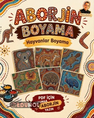 ABORJİN BOYAMA HAYVAN SERİSİ