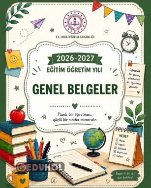 GENEL BELGELER KAPAKLARI (8 SAYFA KAPAK)