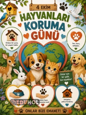 HAYVANLARI KORUMA GÜNÜ PANOSU
