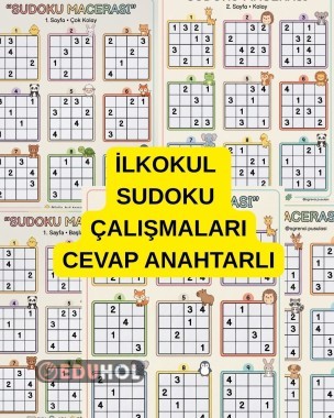 İLKOKUL SUDOKU OYUNU (BASİT-ORTA-ZOR)